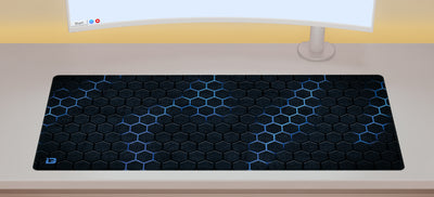 Hexagon Grid Blue