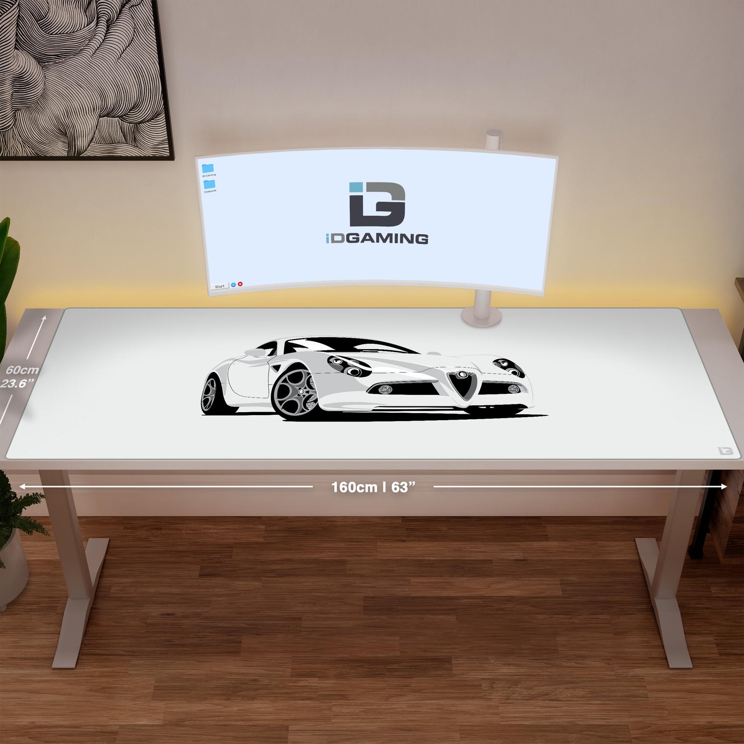 8C White