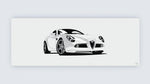 8C White