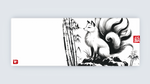 Kitsune Sumi-e