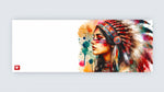 Native American Woman Watercolour