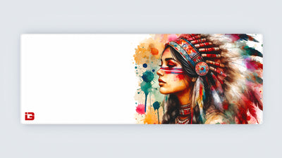 Native American Woman Watercolour