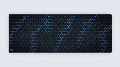 Hexagon Grid Blue