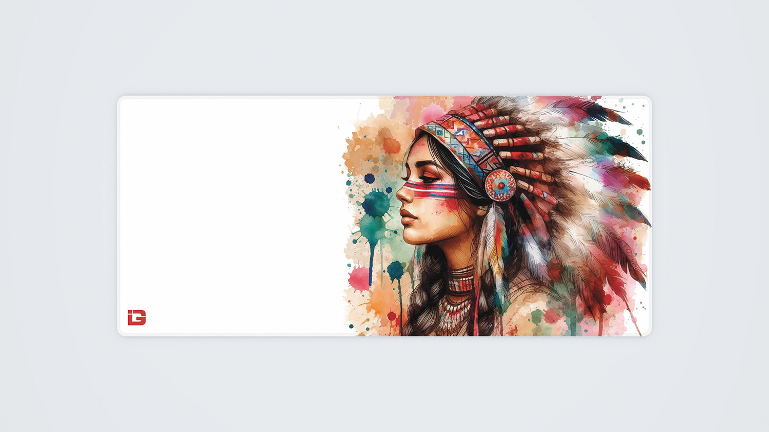 Native American Woman Watercolour
