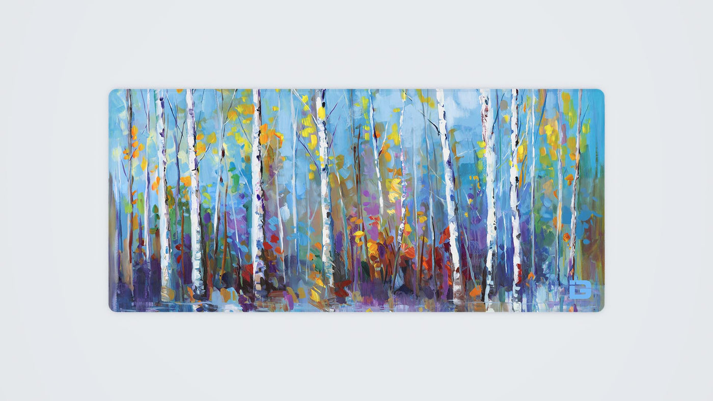 Colourful Birch Trees