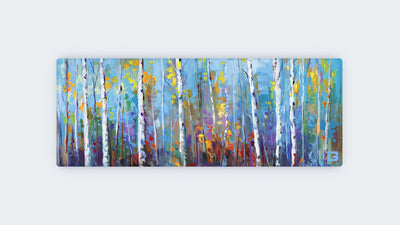 Colourful Birch Trees