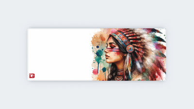 Native American Woman Watercolour