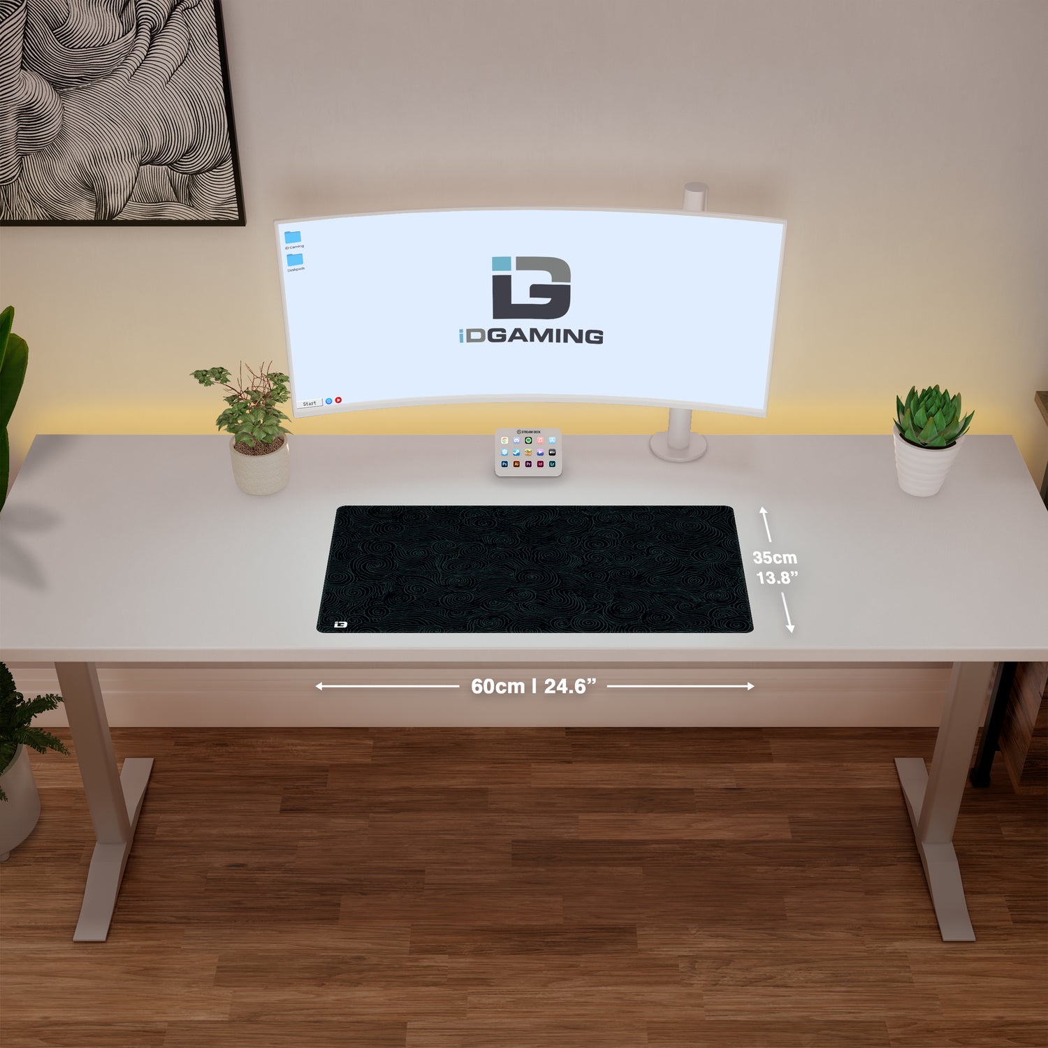 Id Gaming Dark Swirls | Custom Gaming Deskpad by ID Gaming – iD Gaming