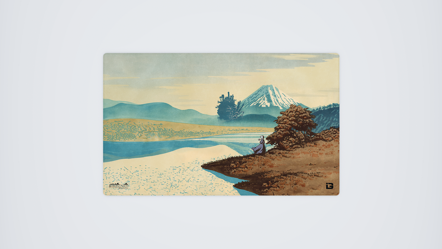 Blue Fuji And Castle