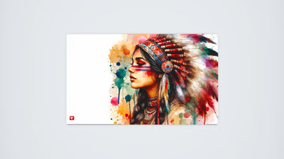Native American Woman Watercolour