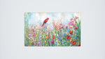 Cardinal Among The Wildflowers