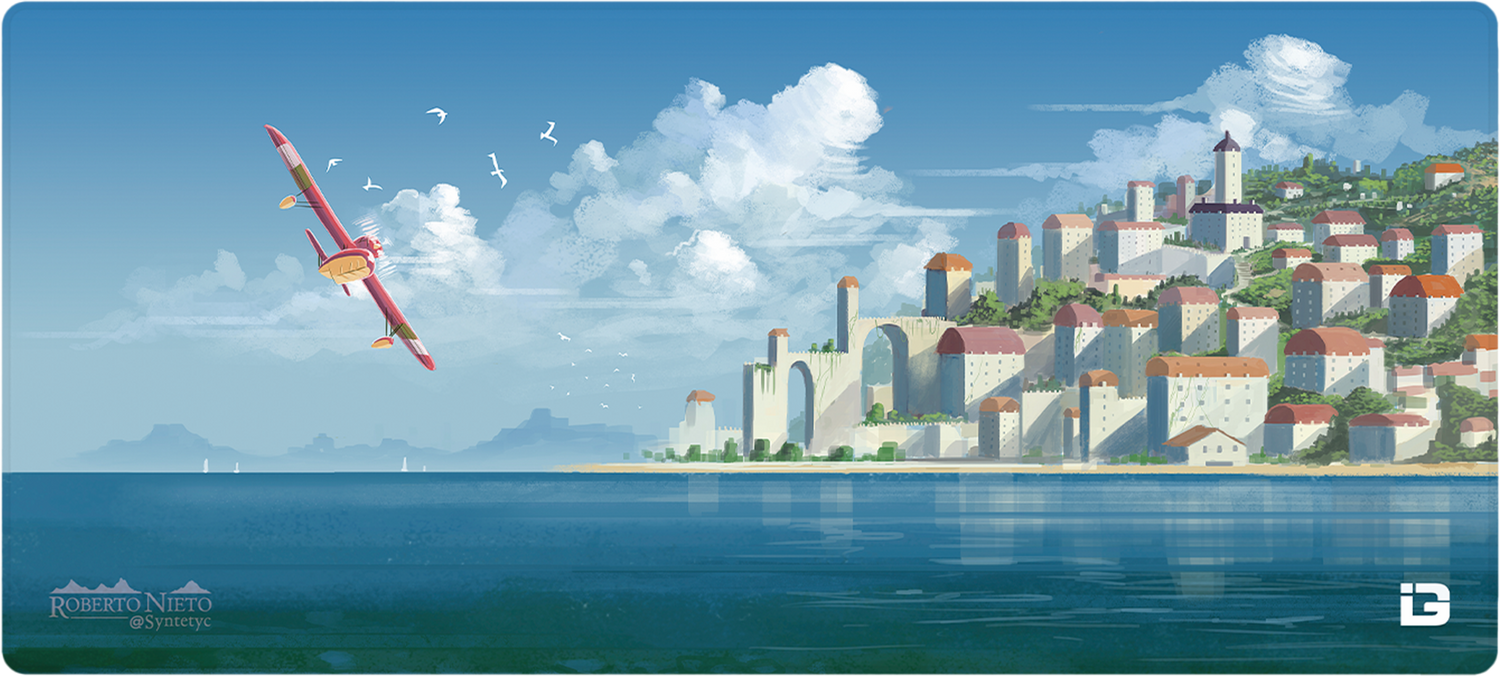 Uccello Rosso e Città Costiera