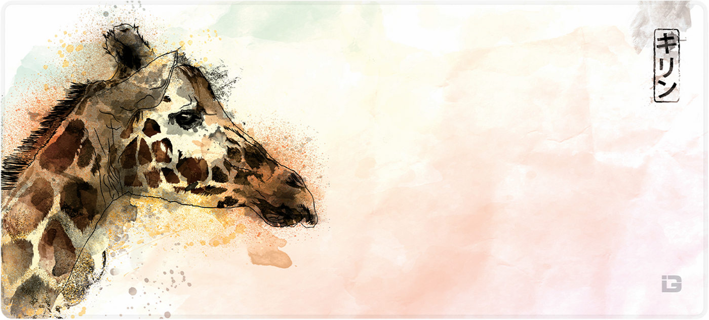 Water Colour Giraffe