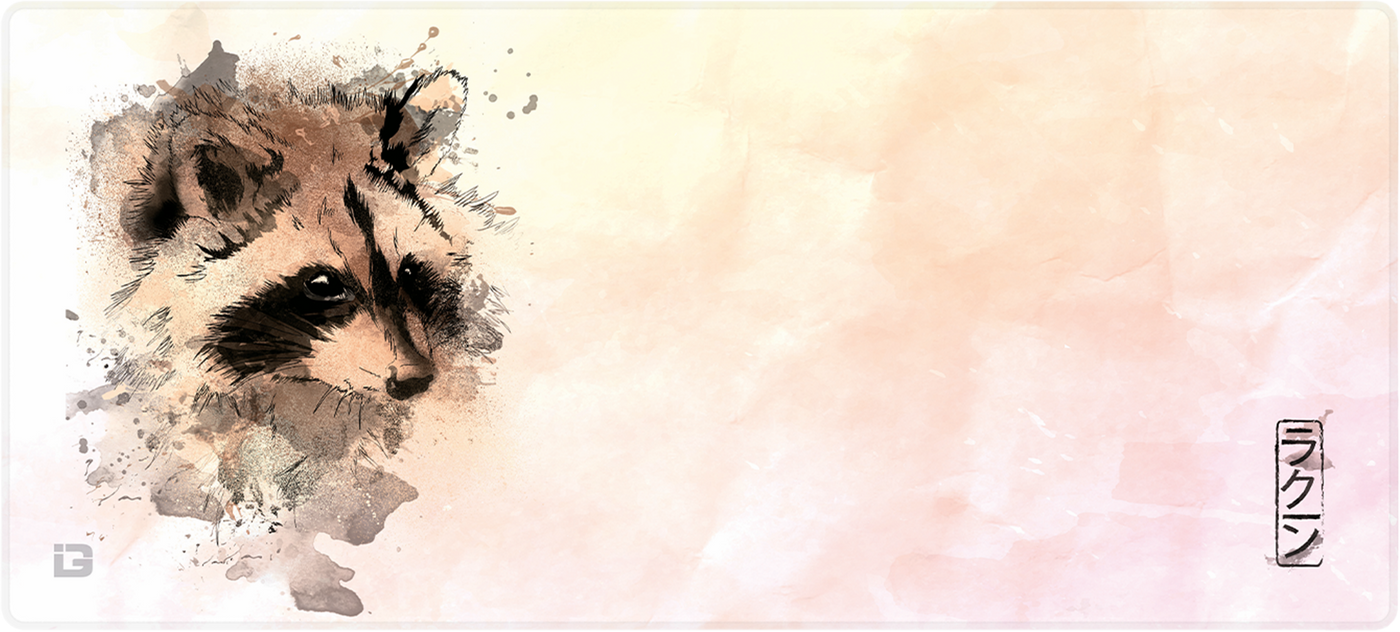Water Colour Raccoon