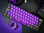 Translucentní Purple Boom Keycap Set