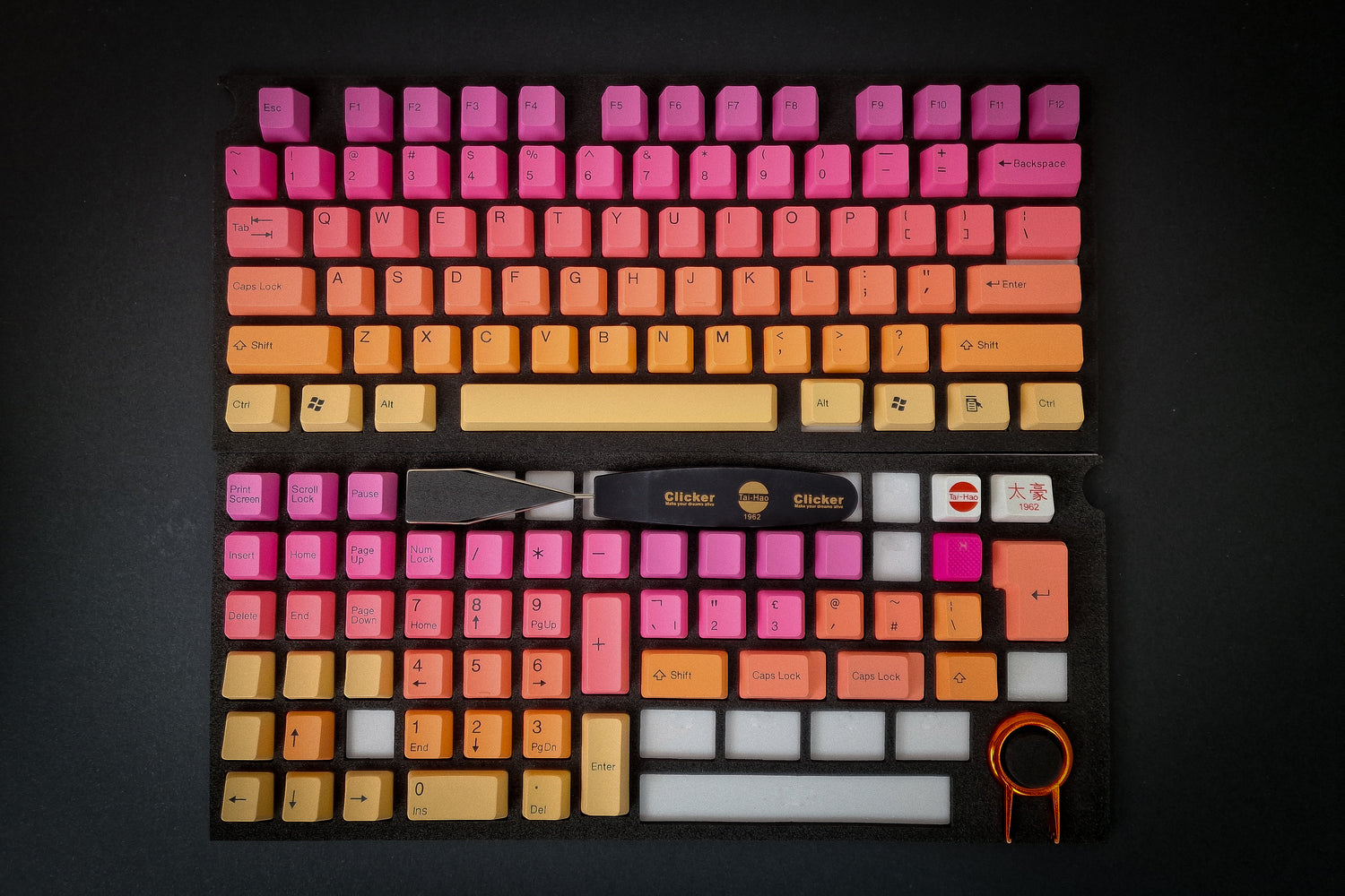 Sonnenstrahlen-Keycap-Set