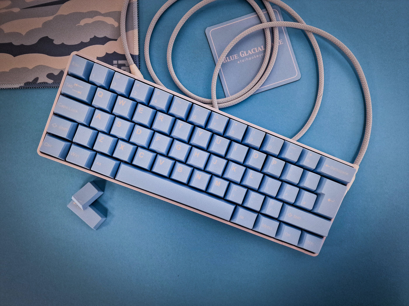 Blue Glacial Lake Keycap Set