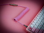 Flamingo Pink Coiled Aviator Cable