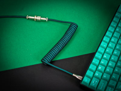 Emerald Green Coiled Aviator Cable