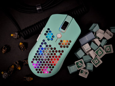 Aquamarine Blue RGB Wireless Gaming Mouse