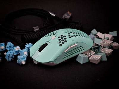 Aquamarine Blue RGB Wireless Gaming Mouse