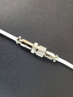 Oxford White Coiled Aviator Cable
