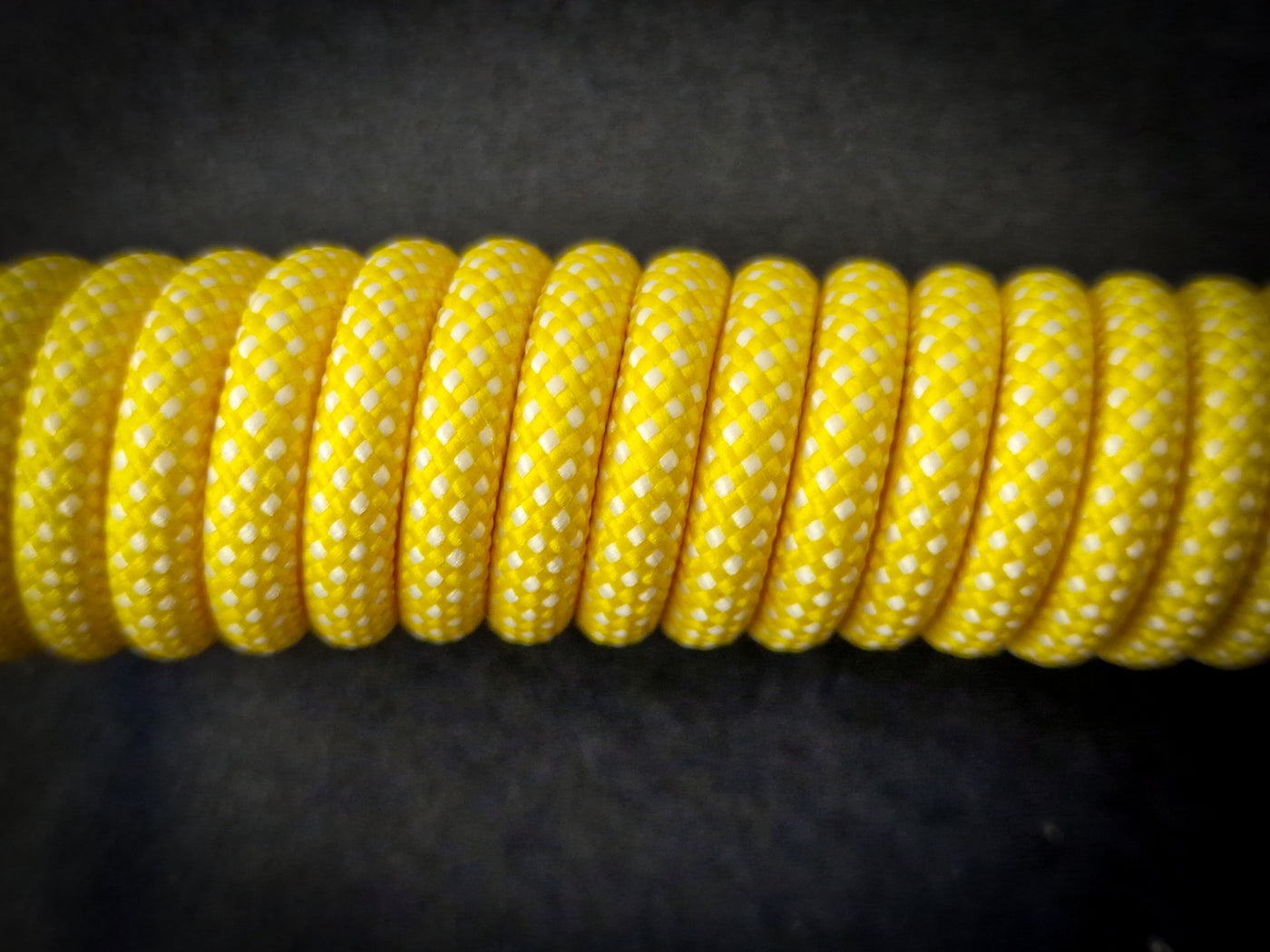 Canary Yellow Coiled Aviator Cable