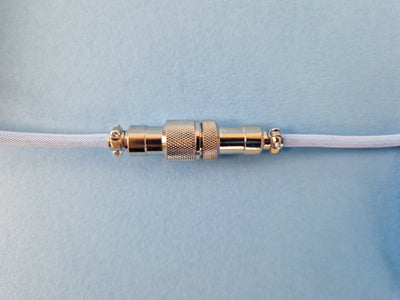 Baby Blue Coiled Aviator Cable