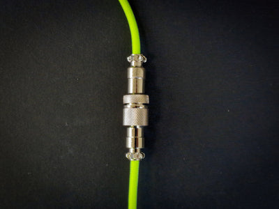 Neon Yellow Coiled Aviator Cable