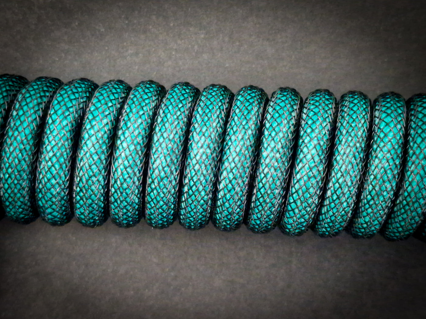 Emerald Green Coiled Aviator Cable