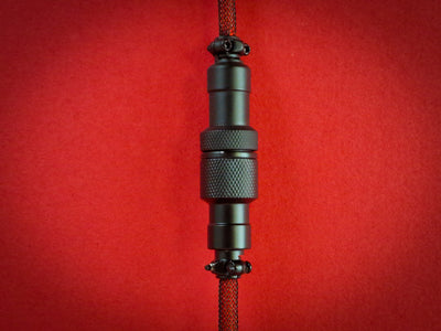 Blood Red Coiled Aviator Cable